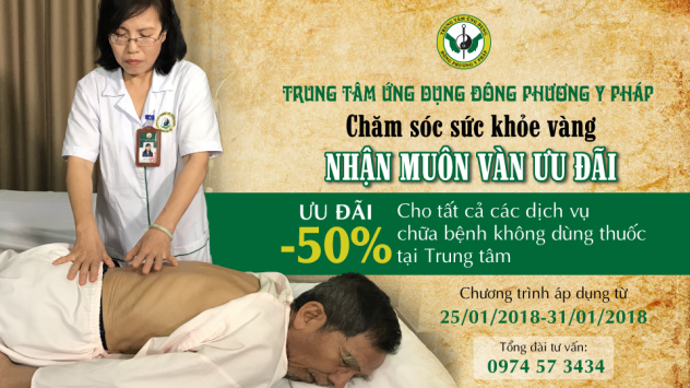 Chăm sóc sức khỏe vàng – Nhận muôn vàn ưu đãi tại Đông phương Y pháp - Phục hồi chức năn, vật lý trị liệu